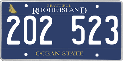 RI license plate 202523