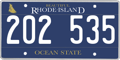 RI license plate 202535