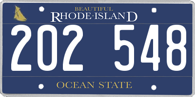 RI license plate 202548