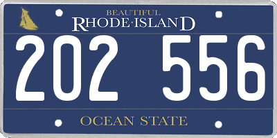 RI license plate 202556