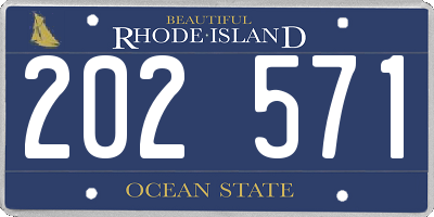 RI license plate 202571