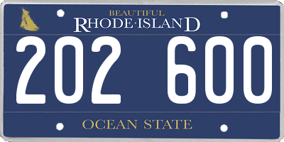 RI license plate 202600