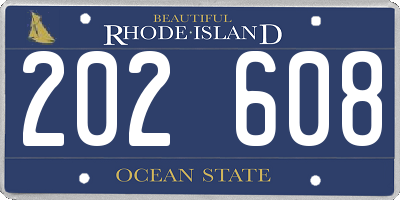 RI license plate 202608