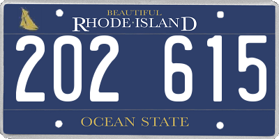 RI license plate 202615