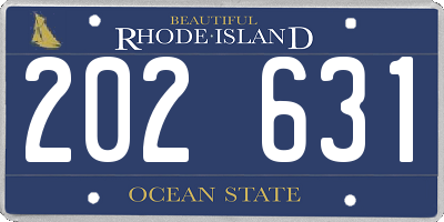 RI license plate 202631