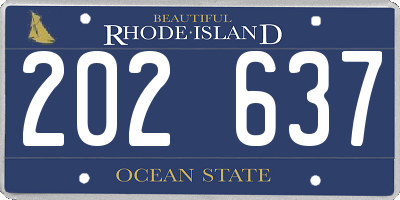 RI license plate 202637