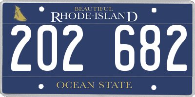 RI license plate 202682