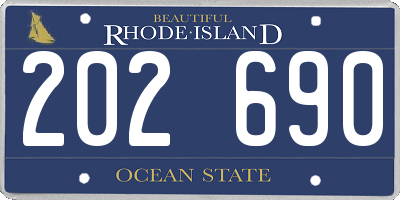 RI license plate 202690