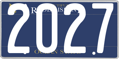 RI license plate 2027