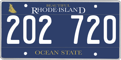 RI license plate 202720