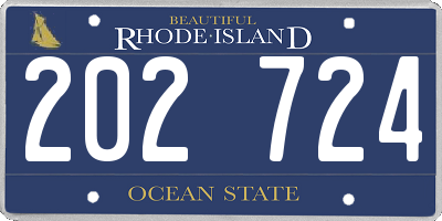 RI license plate 202724