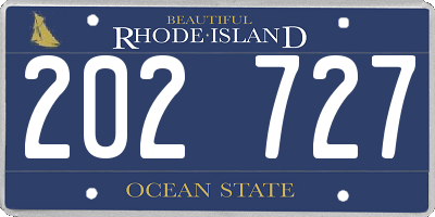 RI license plate 202727
