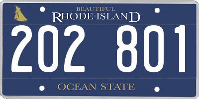 RI license plate 202801
