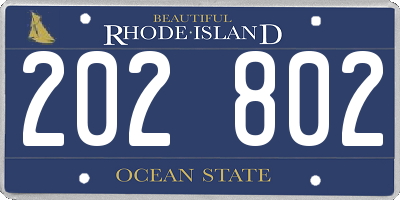 RI license plate 202802