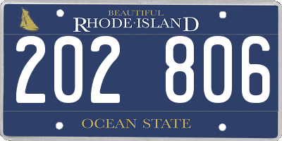 RI license plate 202806