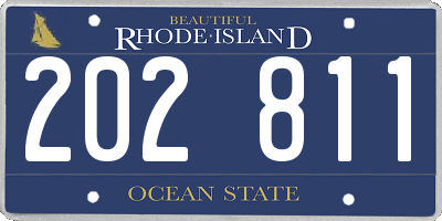 RI license plate 202811