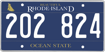 RI license plate 202824