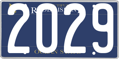 RI license plate 2029