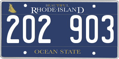 RI license plate 202903
