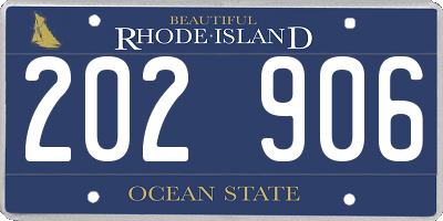 RI license plate 202906