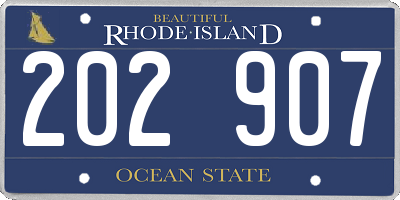 RI license plate 202907