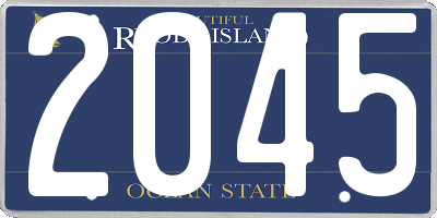 RI license plate 2045