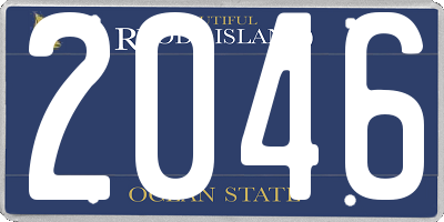RI license plate 2046