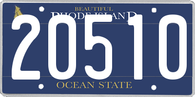 RI license plate 20510