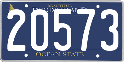 RI license plate 20573