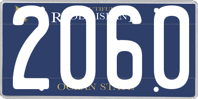 RI license plate 2060