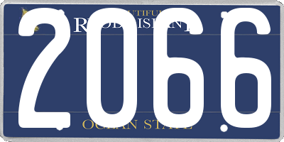 RI license plate 2066