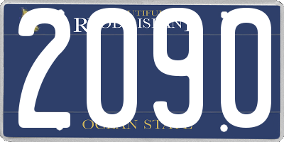 RI license plate 2090