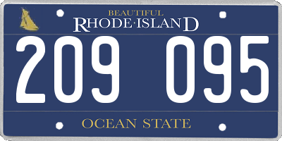 RI license plate 209095