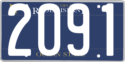 RI license plate 2091