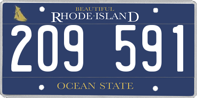 RI license plate 209591