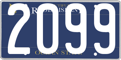 RI license plate 2099
