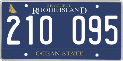 RI license plate 210095
