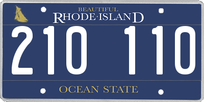 RI license plate 210110