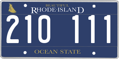 RI license plate 210111