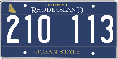 RI license plate 210113