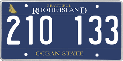 RI license plate 210133