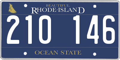 RI license plate 210146