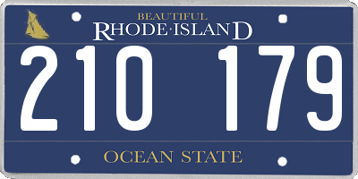RI license plate 210179