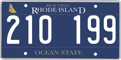 RI license plate 210199