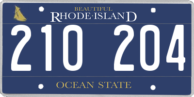 RI license plate 210204