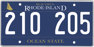 RI license plate 210205