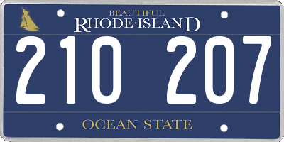 RI license plate 210207
