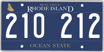 RI license plate 210212