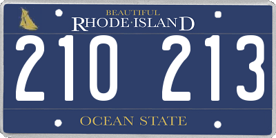 RI license plate 210213