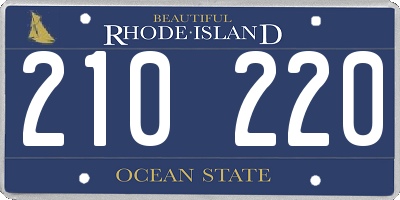 RI license plate 210220